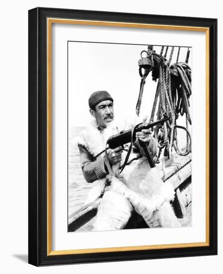 The Guns of Navarone, Anthony Quinn, 1961-null-Framed Photo