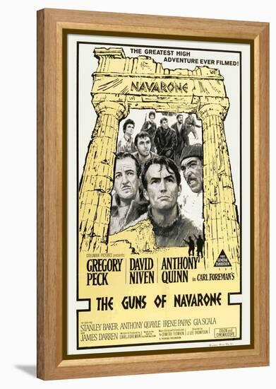 The Guns of Navarone, Australian Movie Poster, 1961-null-Framed Stretched Canvas