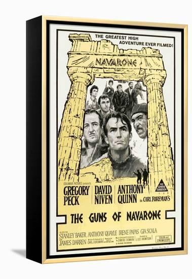 The Guns of Navarone, Australian Movie Poster, 1961-null-Framed Stretched Canvas