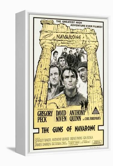 The Guns of Navarone, Australian Movie Poster, 1961-null-Framed Stretched Canvas