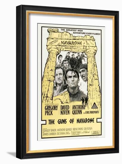 The Guns of Navarone, Australian Movie Poster, 1961-null-Framed Art Print