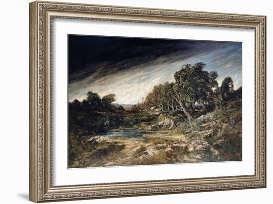 The Gust of Wind, C.1855-Gustave Courbet-Framed Giclee Print