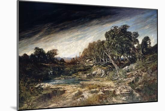 The Gust of Wind, C.1855-Gustave Courbet-Mounted Giclee Print