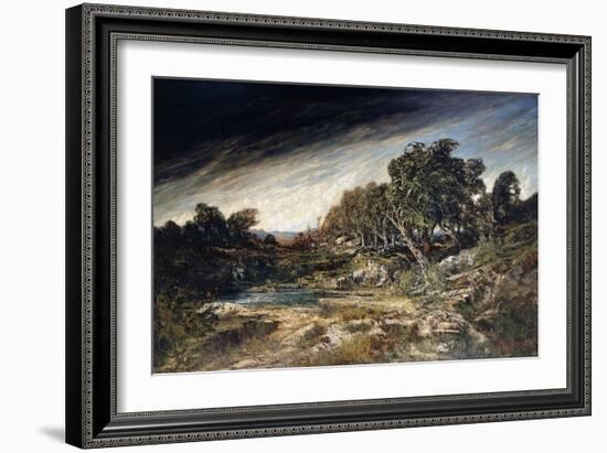 The Gust of Wind, C.1855-Gustave Courbet-Framed Giclee Print