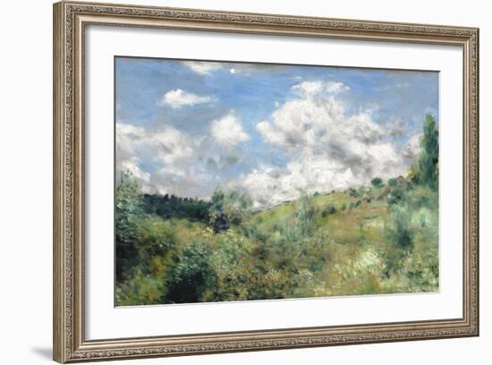 The Gust of Wind, C.1872-Pierre-Auguste Renoir-Framed Giclee Print