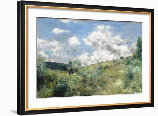 The Gust of Wind, C.1872-Pierre-Auguste Renoir-Framed Giclee Print