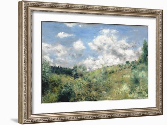 The Gust of Wind, C.1872-Pierre-Auguste Renoir-Framed Giclee Print