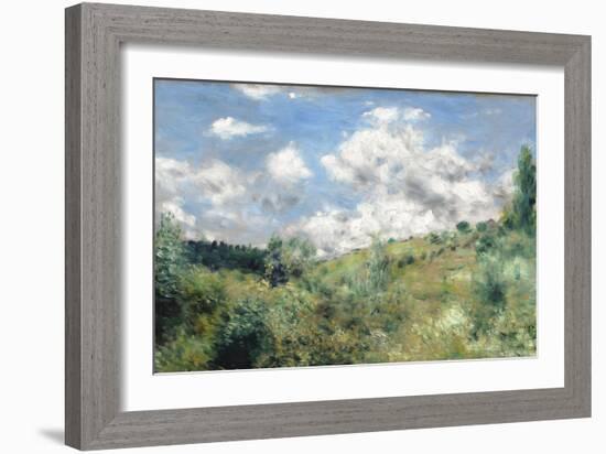 The Gust of Wind, C.1872-Pierre-Auguste Renoir-Framed Giclee Print