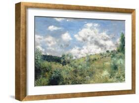 The Gust of Wind, C.1872-Pierre-Auguste Renoir-Framed Giclee Print