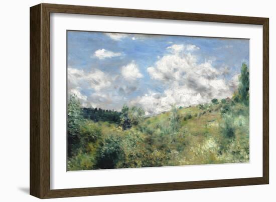 The Gust of Wind, C.1872-Pierre-Auguste Renoir-Framed Giclee Print