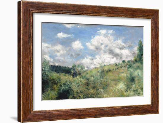 The Gust of Wind, C.1872-Pierre-Auguste Renoir-Framed Giclee Print