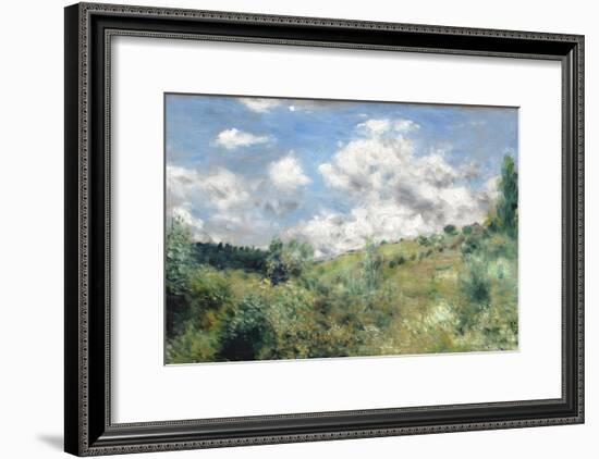 The Gust of Wind, C.1872-Pierre-Auguste Renoir-Framed Giclee Print