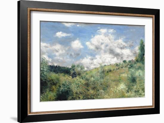 The Gust of Wind, C.1872-Pierre-Auguste Renoir-Framed Giclee Print