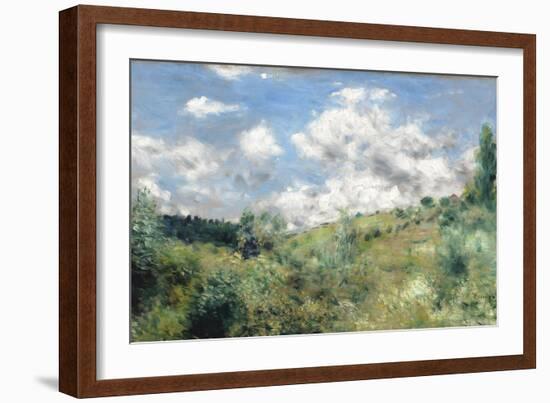 The Gust of Wind, C.1872-Pierre-Auguste Renoir-Framed Giclee Print