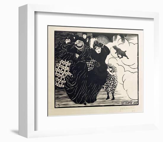 The Gust of Wind-Félix Vallotton-Framed Giclee Print