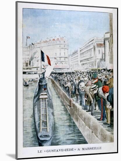The Gustave-Zede Arrives in Marseilles, 1901-null-Mounted Giclee Print