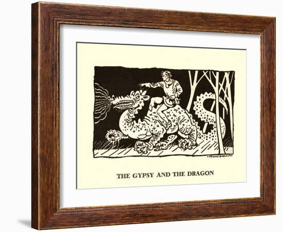 The Gypsy And The Dragon-Frank Dobias-Framed Art Print