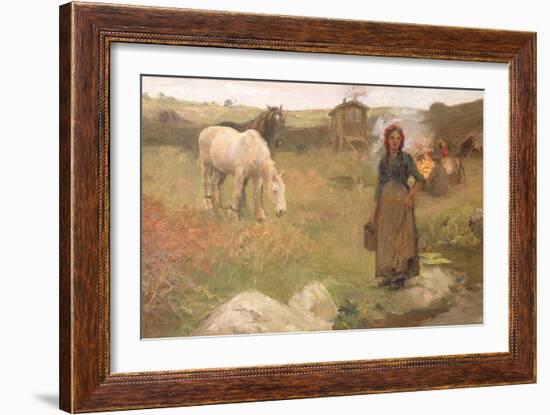 The Gypsy Camp, 1908-Harold Harvey-Framed Giclee Print