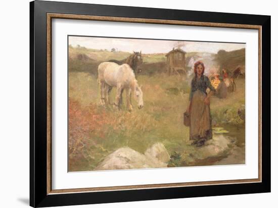 The Gypsy Camp, 1908-Harold Harvey-Framed Giclee Print