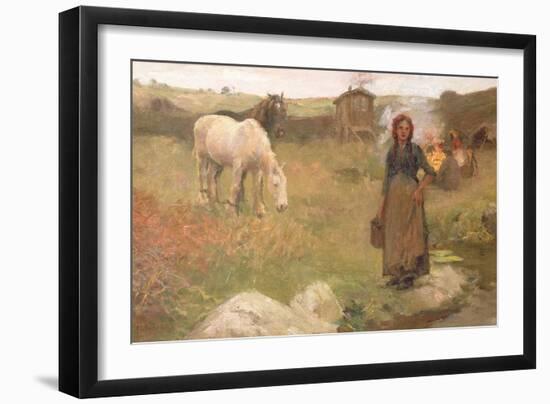 The Gypsy Camp, 1908-Harold Harvey-Framed Giclee Print