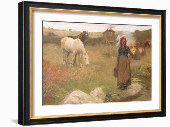 The Gypsy Camp, 1908-Harold Harvey-Framed Giclee Print