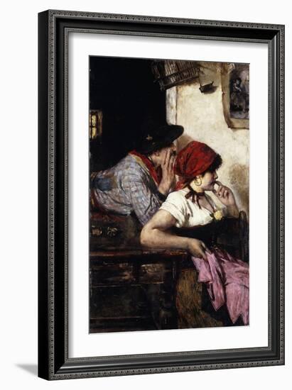 The Gypsy Couple, 1887-Alfred Roll-Framed Giclee Print