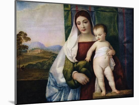 The Gypsy Madonna, C1510-Titian (Tiziano Vecelli)-Mounted Giclee Print