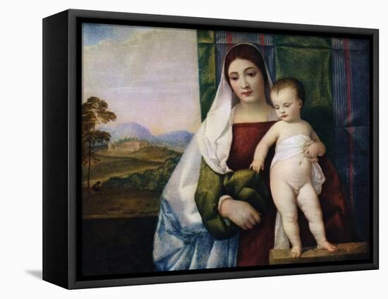 The Gypsy Madonna, C1510-Titian (Tiziano Vecelli)-Framed Premier Image Canvas