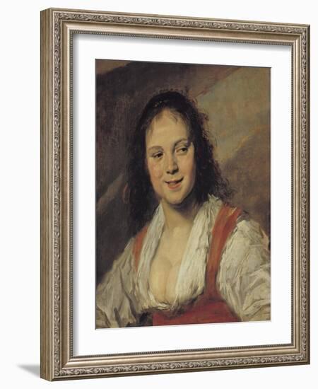 The Gypsy Woman, circa 1628-30-Frans Hals-Framed Giclee Print