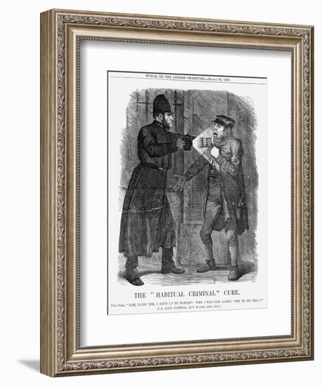 The Habitual Criminal Cure, 1869-John Tenniel-Framed Giclee Print