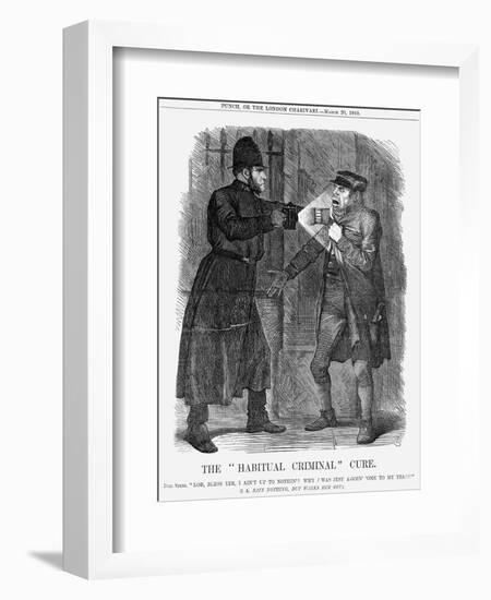 The Habitual Criminal Cure, 1869-John Tenniel-Framed Giclee Print