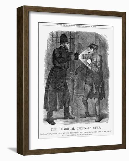 The Habitual Criminal Cure, 1869-John Tenniel-Framed Giclee Print