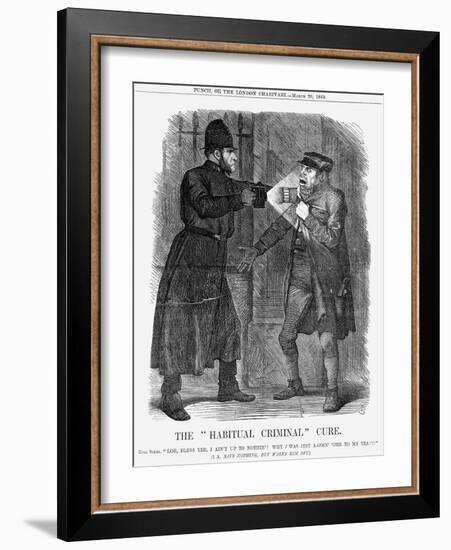 The Habitual Criminal Cure, 1869-John Tenniel-Framed Giclee Print