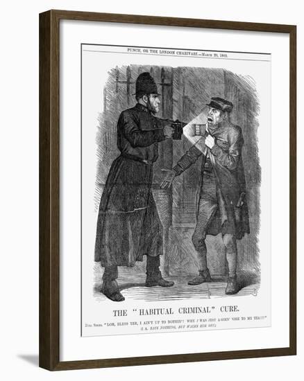 The Habitual Criminal Cure, 1869-John Tenniel-Framed Giclee Print