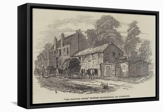 The Half-Way House, Between Knightsbridge and Kensington-Samuel Read-Framed Premier Image Canvas