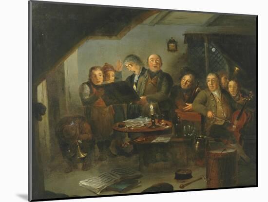 The Halifax Church Choir practicing at the Ring O' Bells Inn, 1796-Thomas Farrar-Mounted Giclee Print