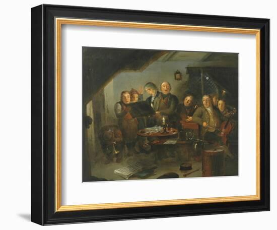 The Halifax Church Choir practicing at the Ring O' Bells Inn, 1796-Thomas Farrar-Framed Giclee Print