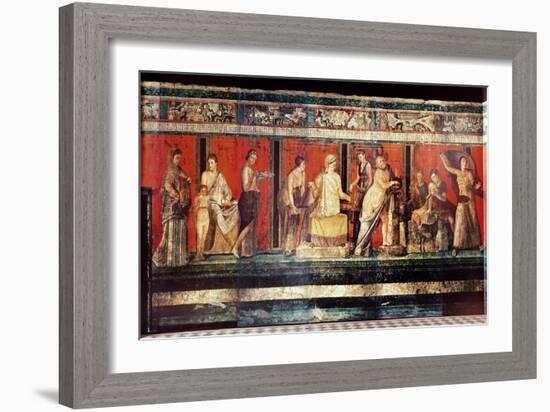 The Hall of Mysteries, Pompeii, 79 AD-null-Framed Giclee Print