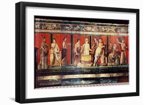 The Hall of Mysteries, Pompeii, 79 AD-null-Framed Giclee Print