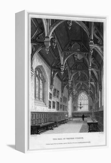 The Hall of Wadham College, Oxford University, 1836-John Le Keux-Framed Premier Image Canvas