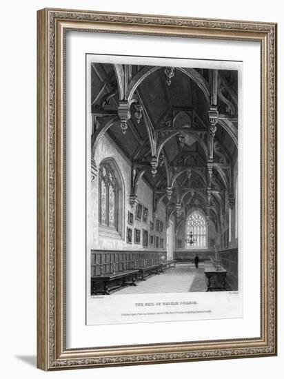 The Hall of Wadham College, Oxford University, 1836-John Le Keux-Framed Giclee Print