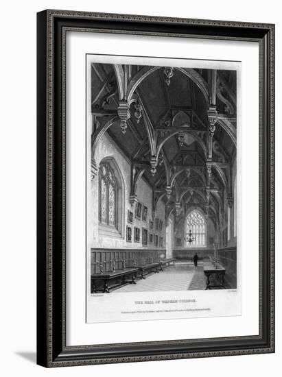 The Hall of Wadham College, Oxford University, 1836-John Le Keux-Framed Giclee Print