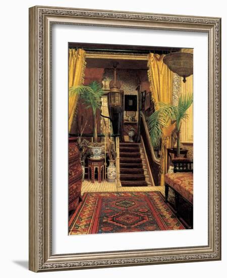 The hallway-Jessica Hayllar-Framed Art Print