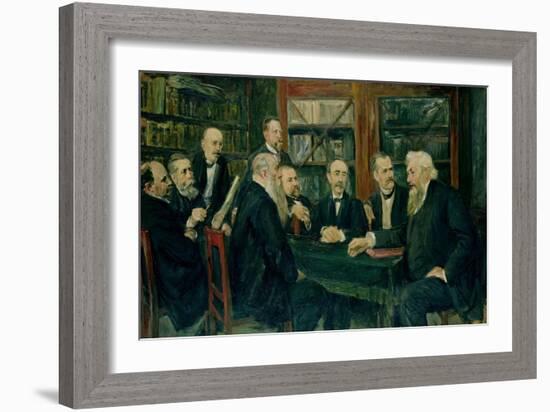 The Hamburg Convention of Professors, 1906-Max Liebermann-Framed Giclee Print