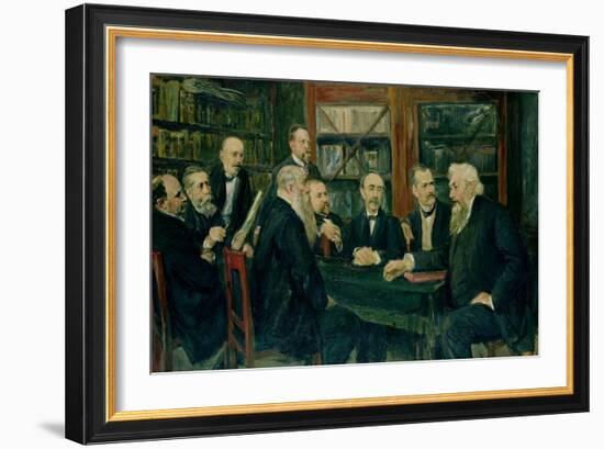 The Hamburg Convention of Professors, 1906-Max Liebermann-Framed Giclee Print