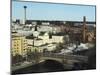 The Hameenkatu Bridge Crosses River Tammerkoski by Tampere Theatre in Tampere, Pirkanmaa, Finland-Stuart Forster-Mounted Photographic Print