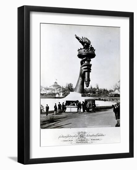 The Hand and Torch of the Statue of Liberty, 1876 (B/W Photo)-American Photographer-Framed Giclee Print