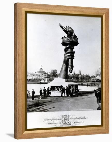 The Hand and Torch of the Statue of Liberty, 1876 (B/W Photo)-American Photographer-Framed Premier Image Canvas