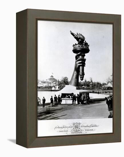 The Hand and Torch of the Statue of Liberty, 1876 (B/W Photo)-American Photographer-Framed Premier Image Canvas