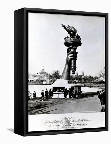 The Hand and Torch of the Statue of Liberty, 1876 (B/W Photo)-American Photographer-Framed Premier Image Canvas